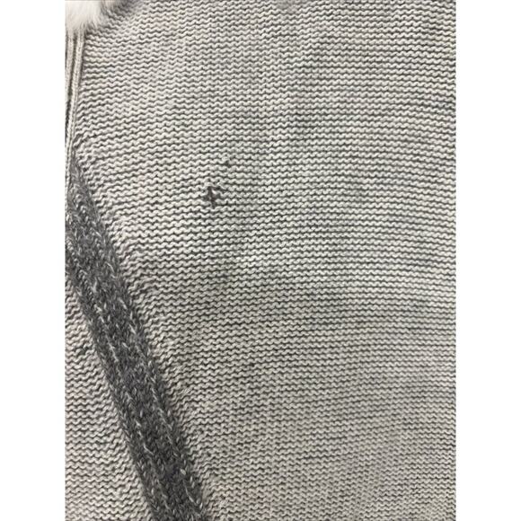 Sz M Medium Vince Grey Rex Rabbit Fur Sleeveless Sweater Vest V314276252 - Picture 9 of 9